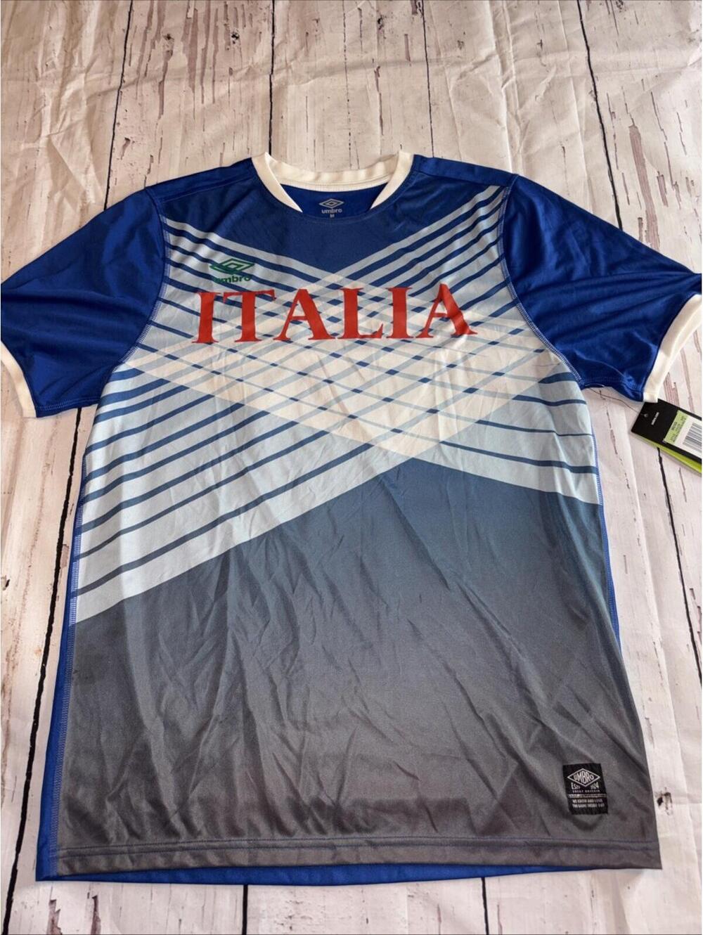 UMBRO Italia Men’s Crew Neck  Jersey T-Shirt - Medium